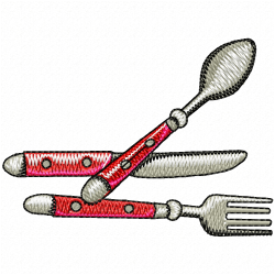 Kitchen And Tools Equipment Embroidery Design 11